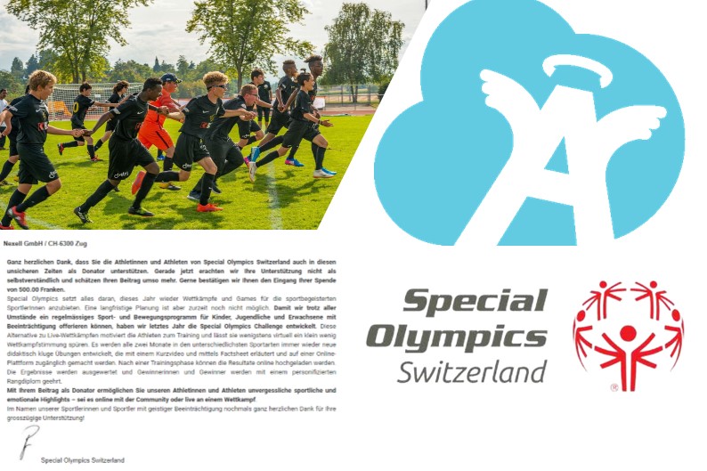 NexellAngels providing support for mentally handicapped people Special Olympics Sept 2021