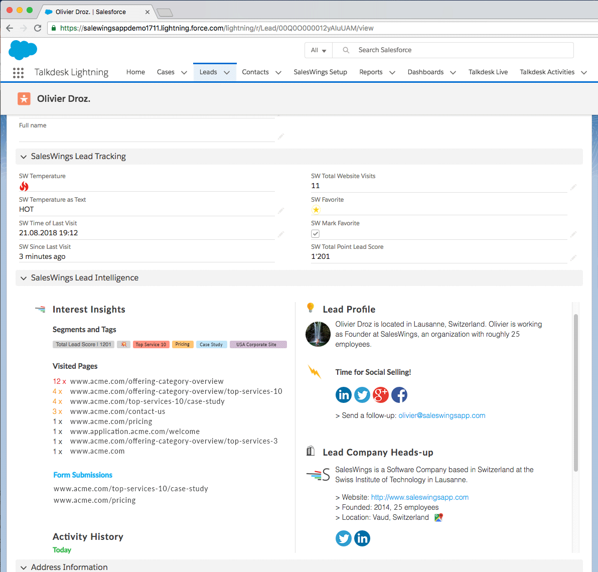 salesforce sales cloud lead scoring example SMALL